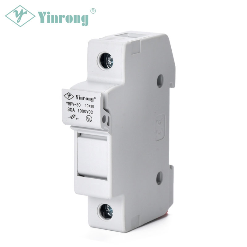 1000VDC 30A 10×38mm Solar PV DIN Rail Fuse Holder