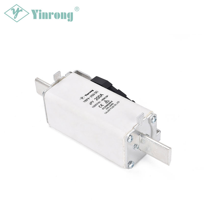 1500VDC 250A NH1XL მზის PV Fuse Link